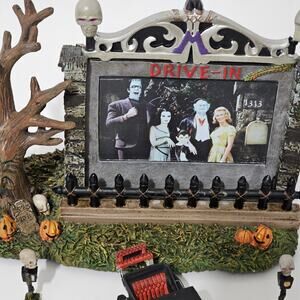 Vintage "Drive-In Theater" The Munsters Halloween Village Hawthorne with COA